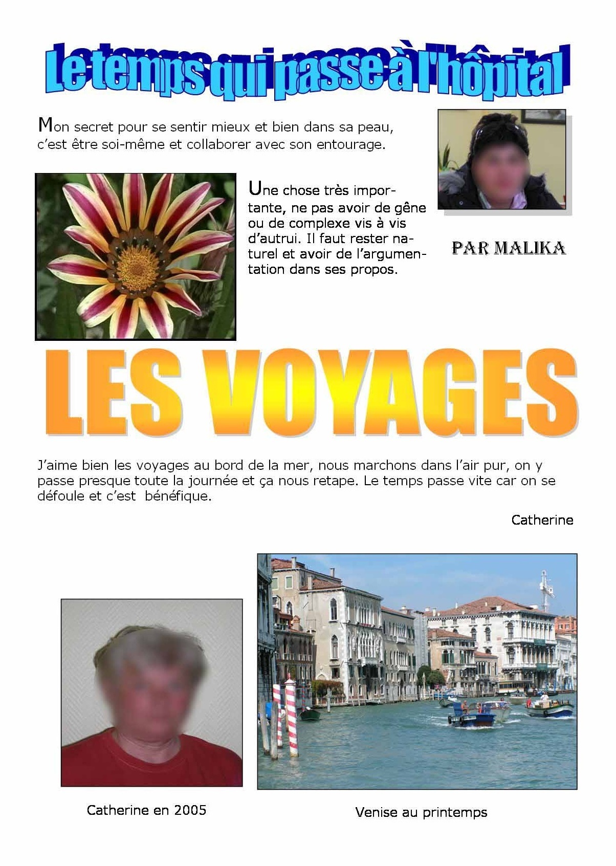 Zéro Gravity, le journal des patients de l'hôpital de jour de Trouville sur Mer