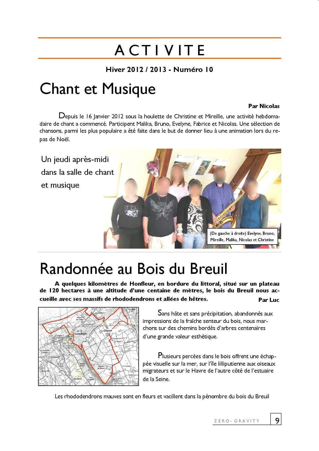 Zéro Gravity, le journal des patients de l'hôpital de jour de Trouville sur Mer