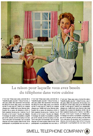 Un téléphone dans la cuisine