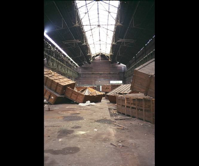 Des batiments industriels délabrés